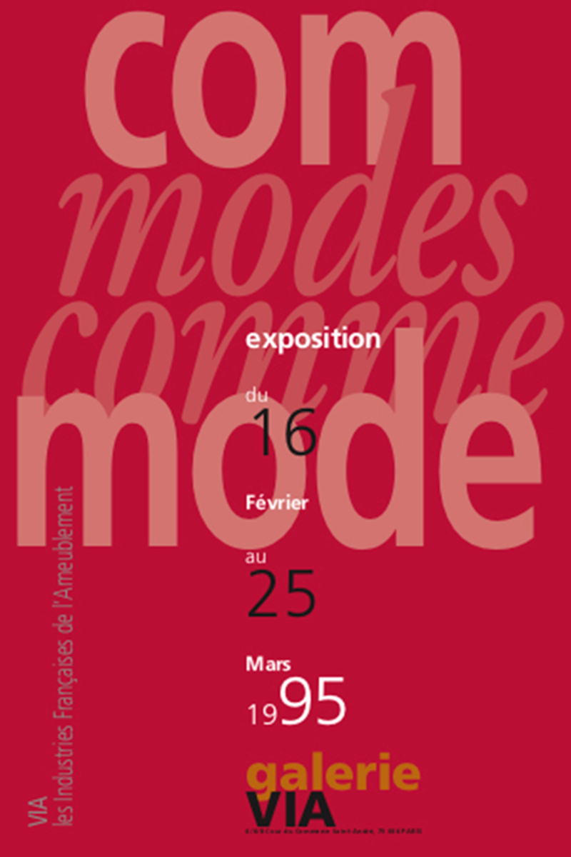 AFFICHE COMMODES COMME MODE
